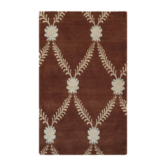 3x5 Brown, Beige, Blue Color Hand Knotted  100% Wool Traditional Oriental Rug