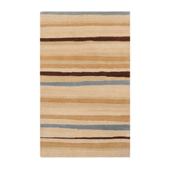 3x5 Beige, Tan, Brown Color Hand Knotted Tibetan 100% Wool Modern & Contemporary Oriental Rug