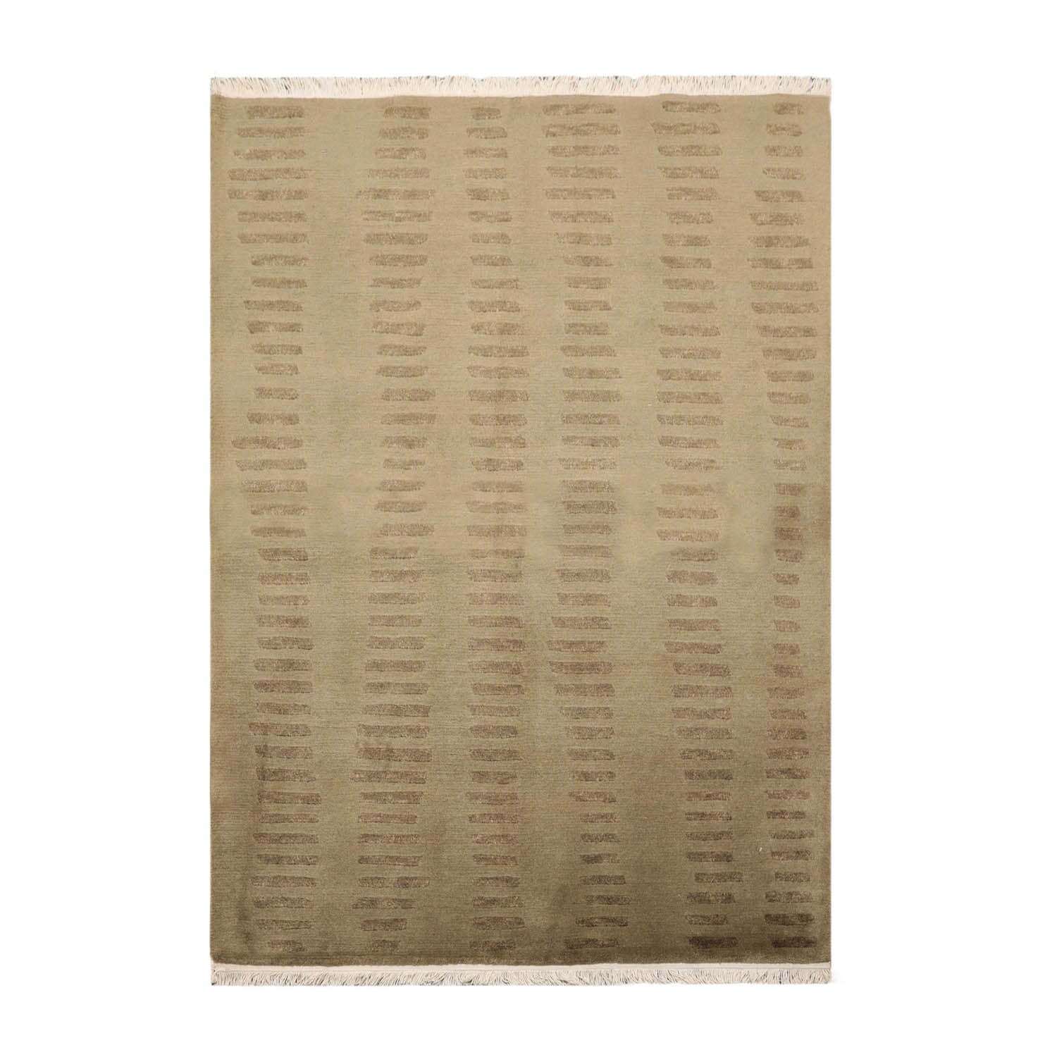4x6 Olive Green, , Color Hand Knotted Tibetan 100% Wool Modern & Contemporary Oriental Rug
