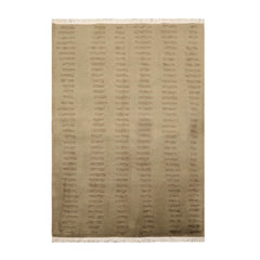4x6 Olive Green, , Color Hand Knotted Tibetan 100% Wool Modern & Contemporary Oriental Rug