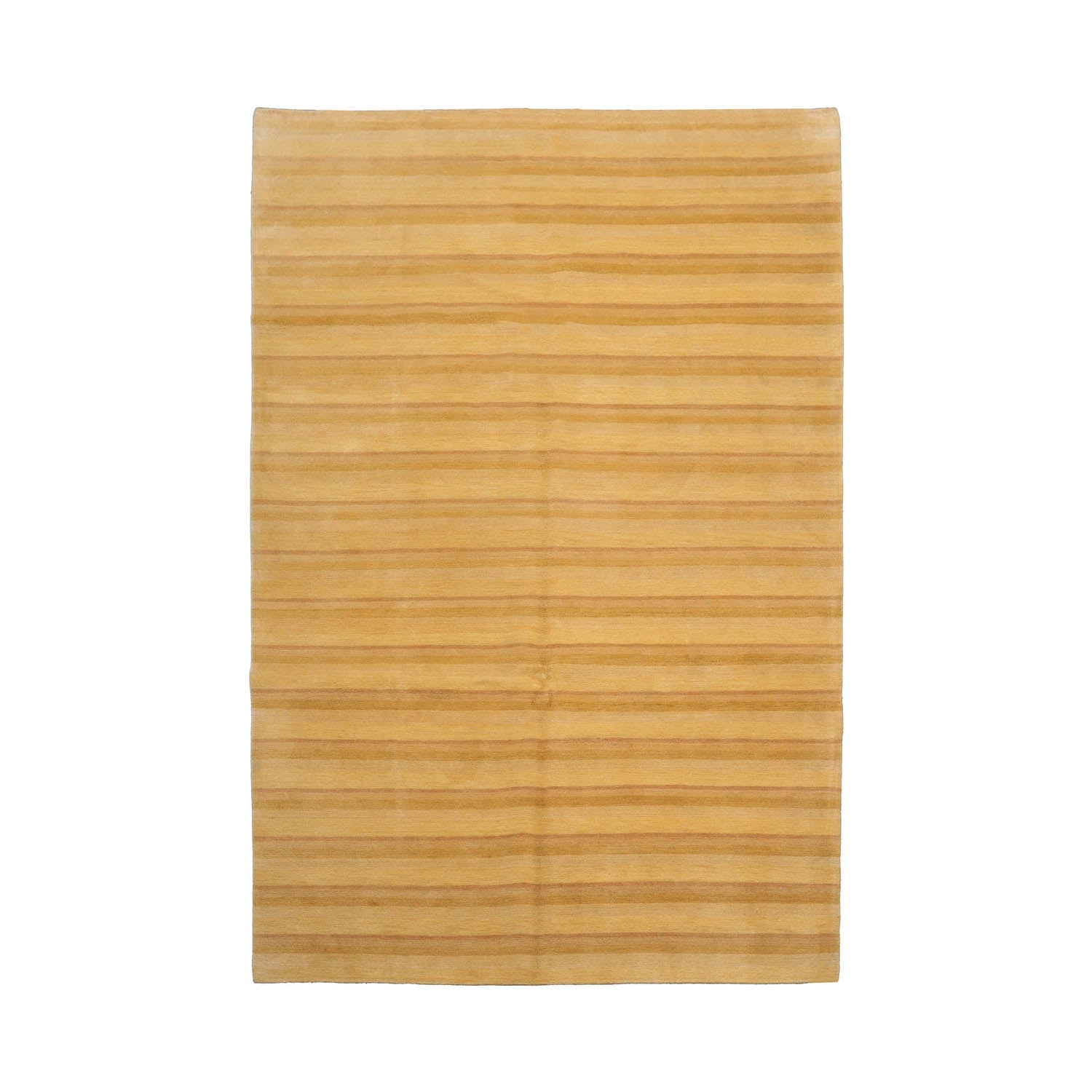 6x9 Gold, Tan, Color Hand Knotted Tibetan 100% Wool Modern & Contemporary Oriental Rug