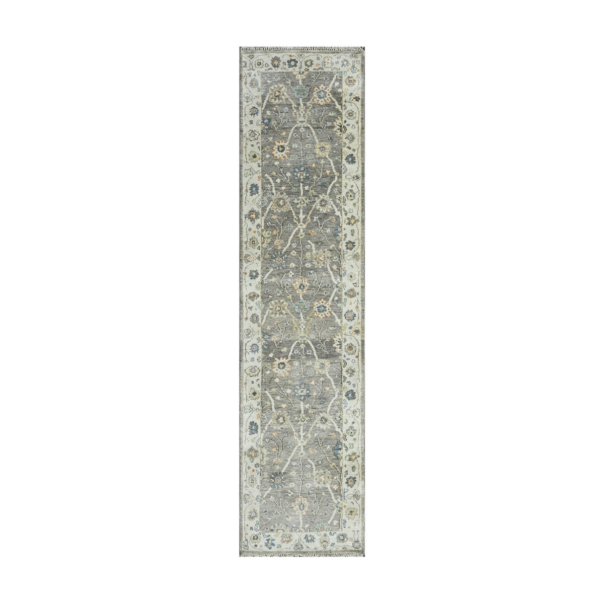 Multi Size Gray Beige Blue Color Hand Knotted Oushak Wool Traditional Oriental Rug