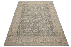 Knotted Rug Moss Hand Knotted 8'10''x11'10" Traditional Agra 200 KPSI wool Oriental Area Rug