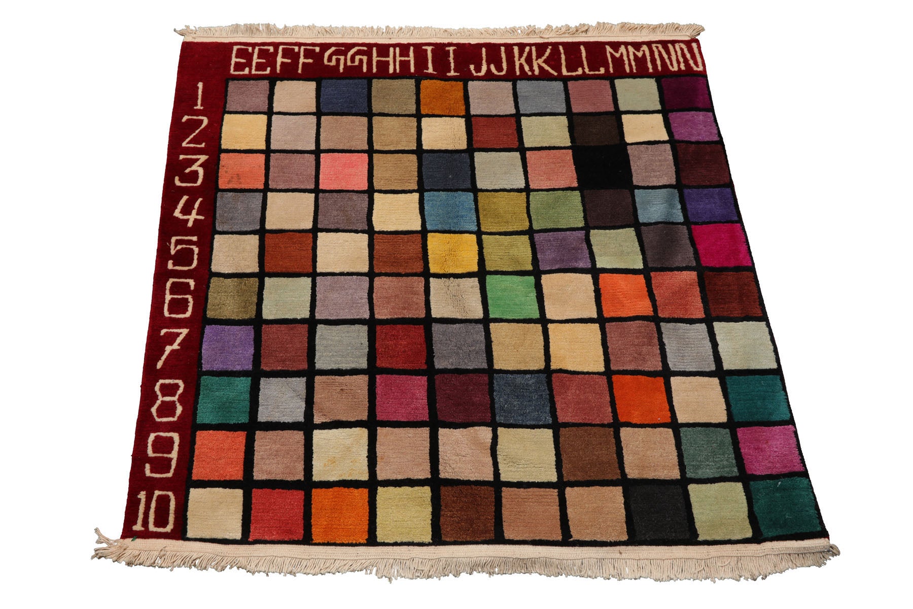 Knotted Rug Hand Knotted 3'6''x3'6'' Modern Contemporary Wool Oriental Area Rug