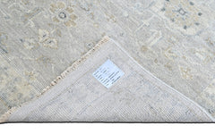 Multi Size Gray Ivory Multi Color Hand Knotted Oushak Wool Transitional Oriental Rug