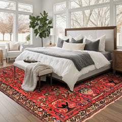 6x9 Rose, Peach, Gray Color Hand Knotted Tabriz Wool Traditional Oriental Rug