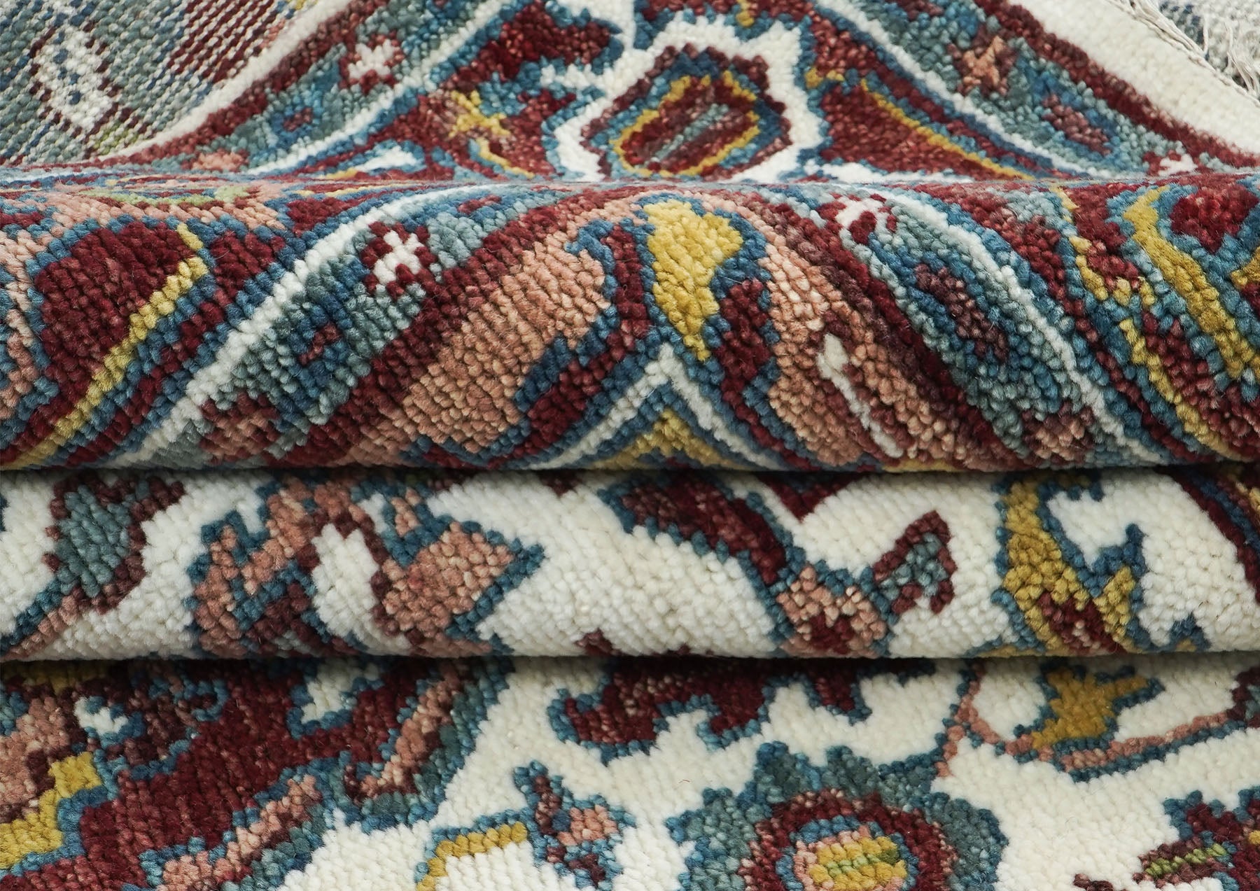 8x10 Gray
, Beige
, Teal
 Color Hand Knotted Oushak Wool Traditional Oriental Rug