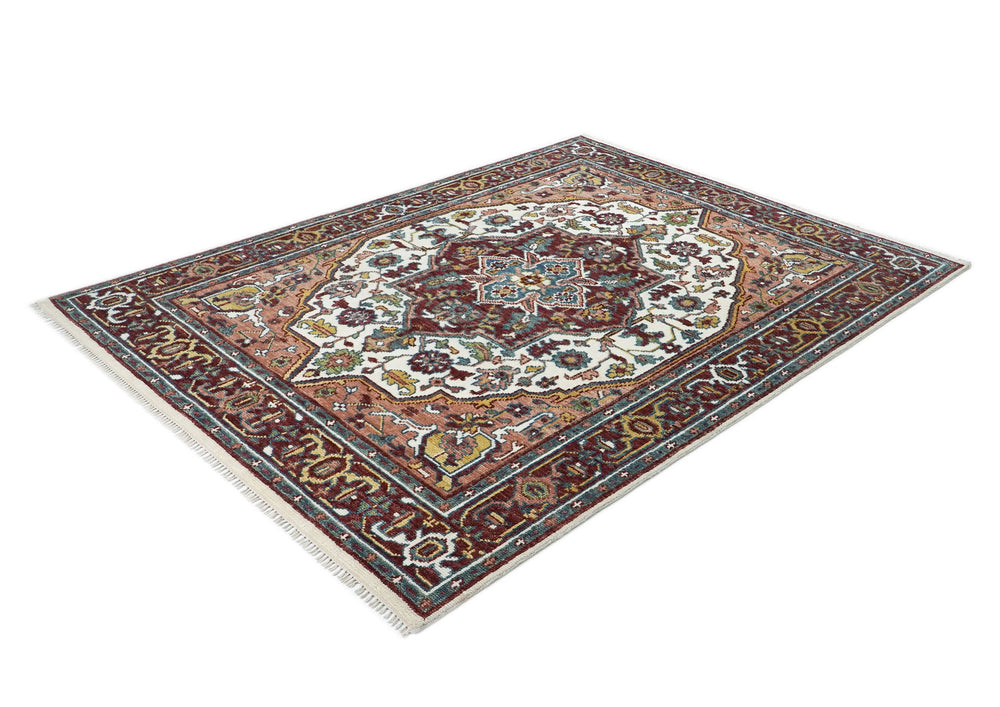 8x10 Gray
, Beige
, Teal
 Color Hand Knotted Oushak Wool Traditional Oriental Rug