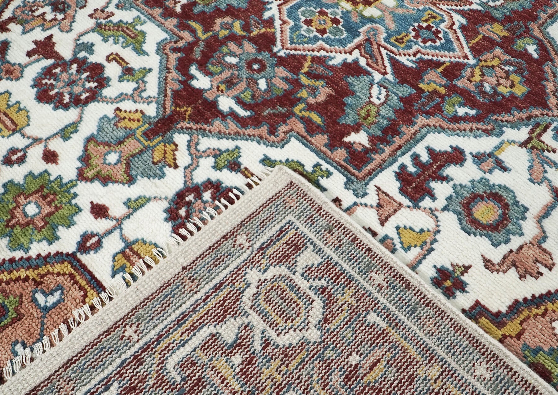8x10 Gray
, Beige
, Teal
 Color Hand Knotted Oushak Wool Traditional Oriental Rug