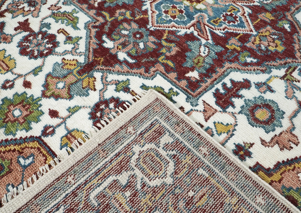8x10 Gray
, Beige
, Teal
 Color Hand Knotted Oushak Wool Traditional Oriental Rug