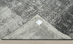 8x10 Tone On Tone Gray, Charcoal, Color Hand Knotted  100% Wool Transitional Oriental Rug