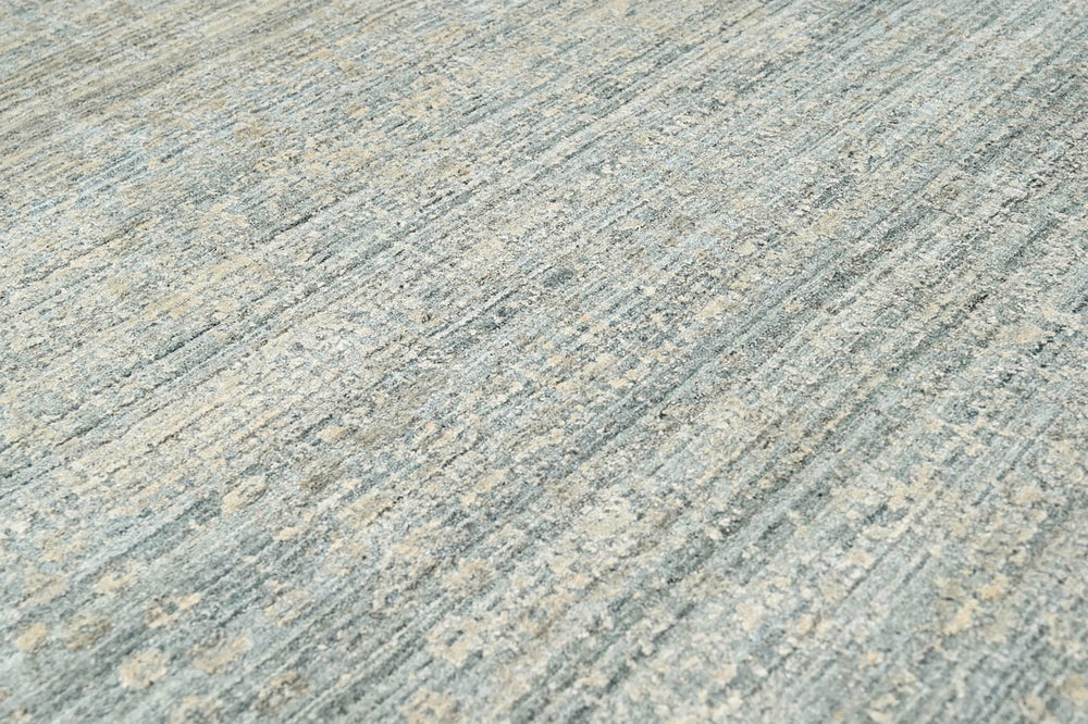 8x10 Celadon, Beige, Color Hand Knotted  100% Wool Modern & Contemporary Oriental Rug