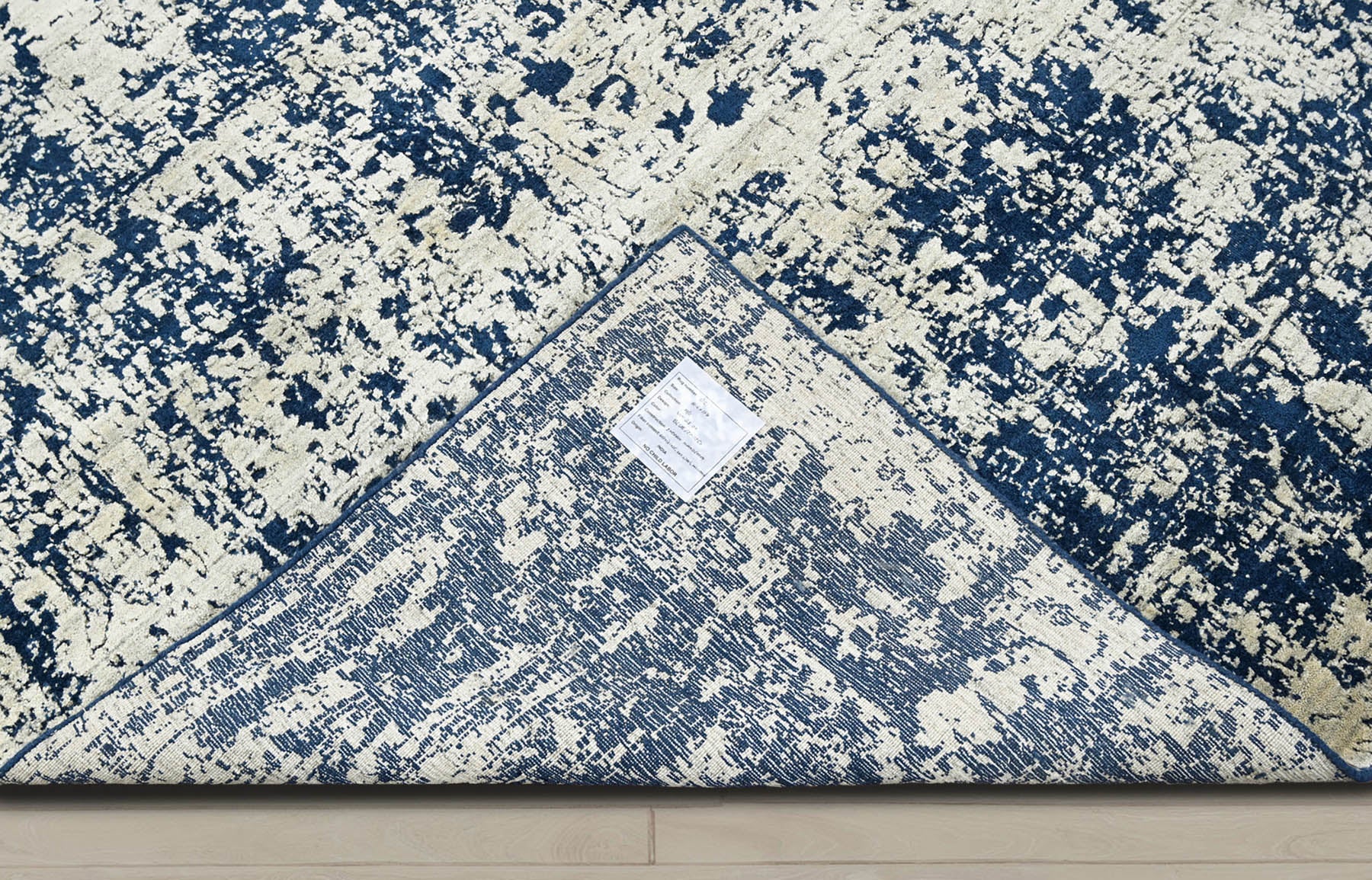 Multi Size Gray Blue Color Hand Knotted Oushak Wool Transitional Oriental Rug