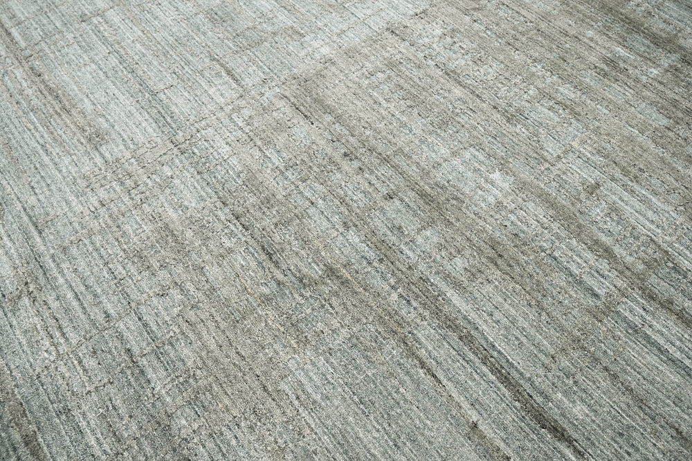 8x10 Gray, Blue, Color Hand Knotted  100% Wool Modern & Contemporary Oriental Rug
