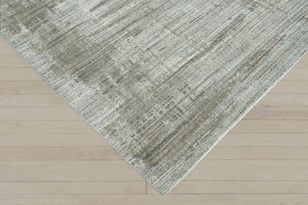 8x10 Gray, Blue, Color Hand Knotted  100% Wool Modern & Contemporary Oriental Rug