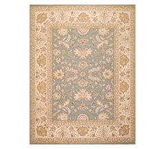 8x10 Slate, Beige, Taupe Color Hand Knotted Kashan 100% Wool Traditional Oriental Rug