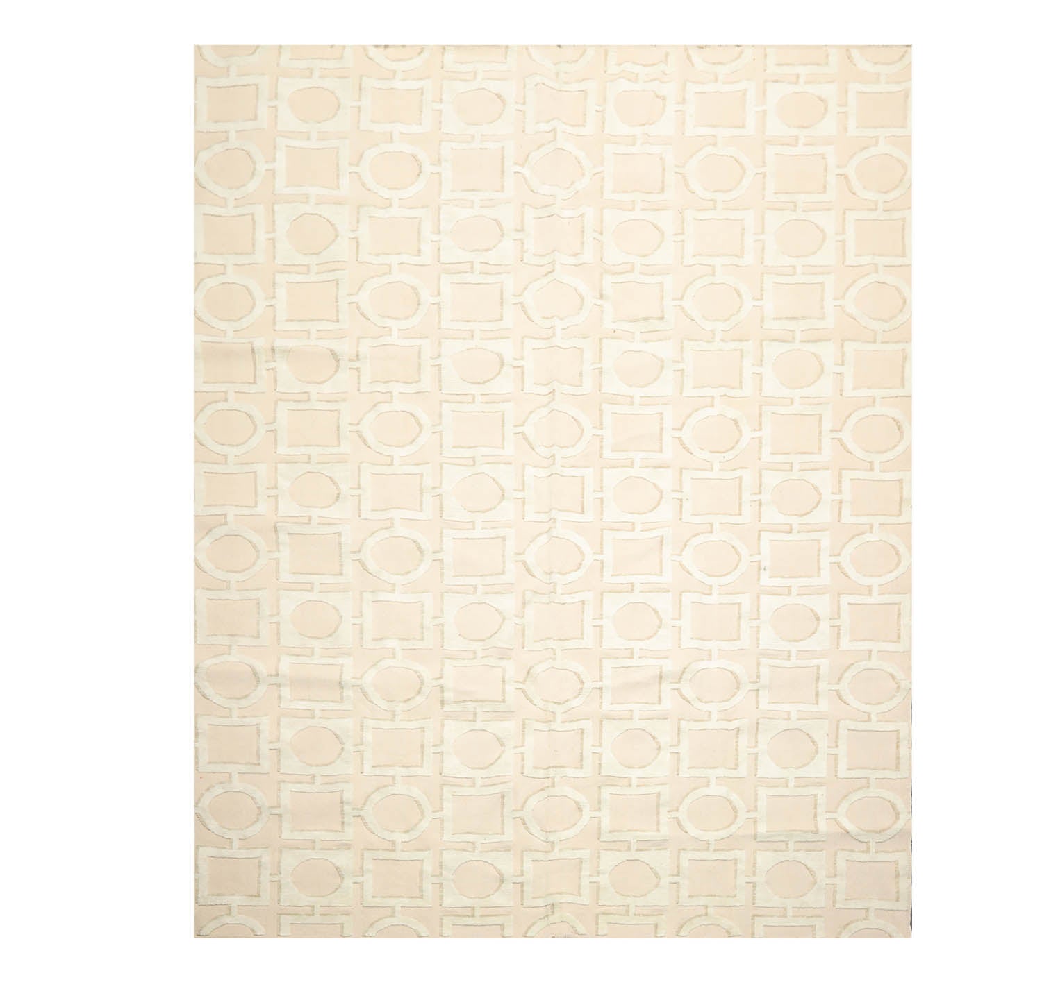 8x10 Beige, Sea Foam, Tan Color Hand Knotted  100% Wool Modern Oriental Rug