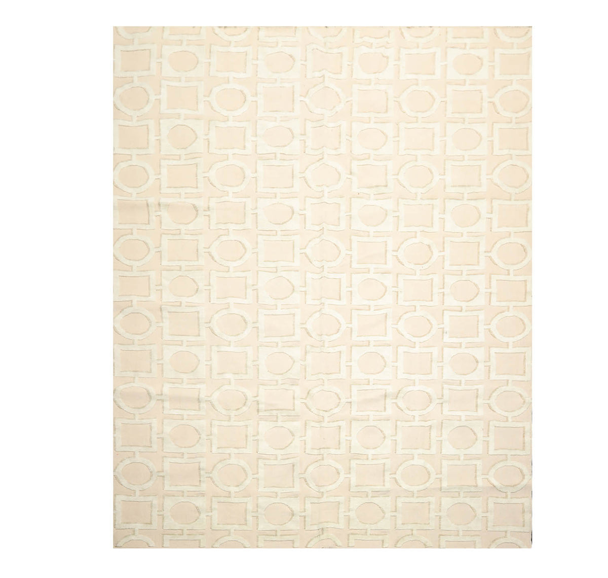 8x10 Beige, Sea Foam, Tan Color Hand Knotted  100% Wool Modern Oriental Rug