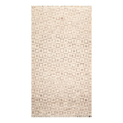 5x8 Beige, Brown, Color Hand Knotted Soumak 100% Wool Modern Oriental Rug