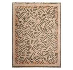9x12 Beige, Gray, Muted Peach Color Hand Knotted  100% Wool Transitional Oriental Rug