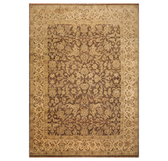 9x12 Brown, Tan, Sage Color Hand Knotted  100% Wool Traditional Oriental Rug