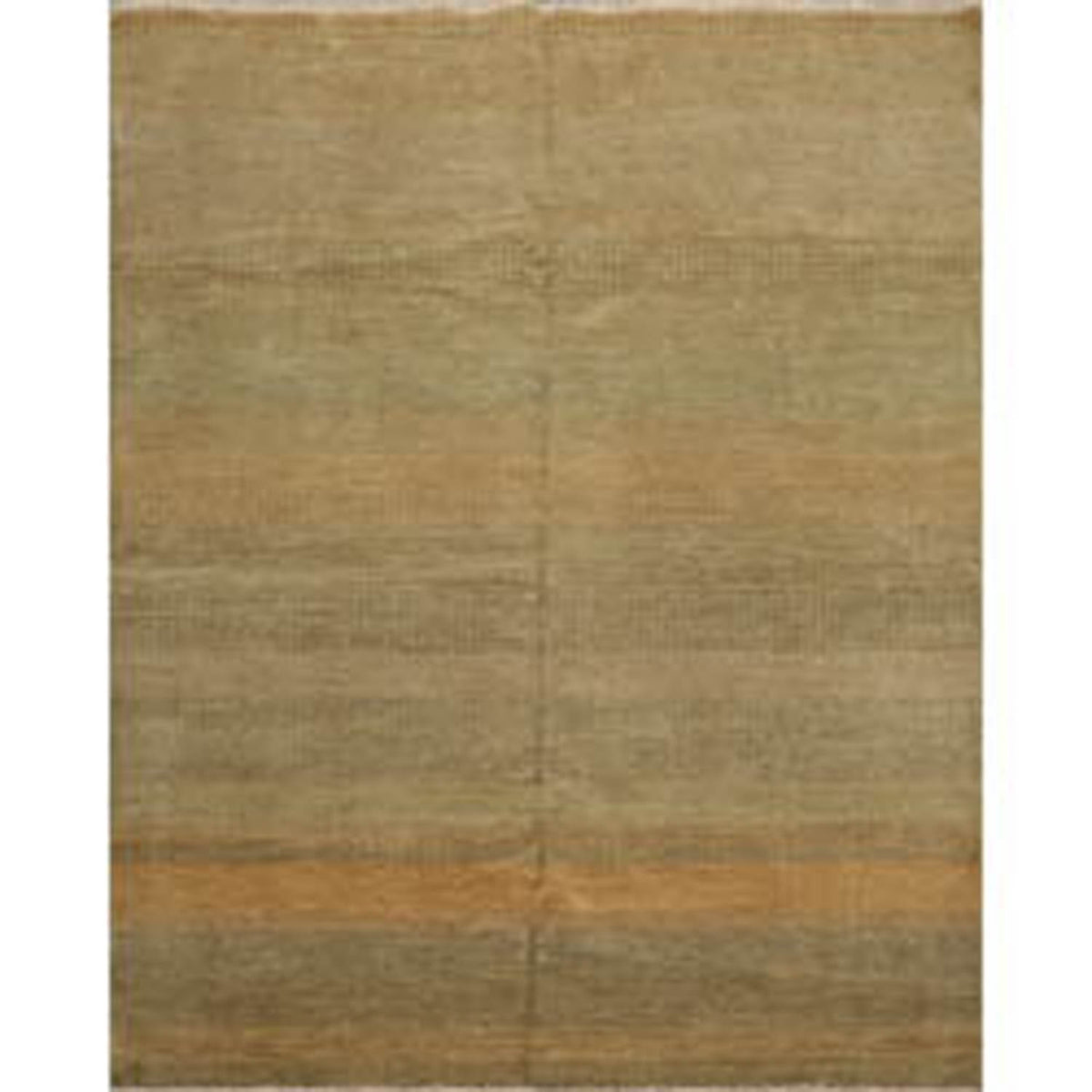 8x10 Moss, Gray, Beige Color Hand Knotted  100% Wool Modern Oriental Rug
