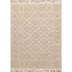 2x3 Tone on Tone Beige, , Color Hand Knotted Soumak 100% Wool Transitional Oriental Rug