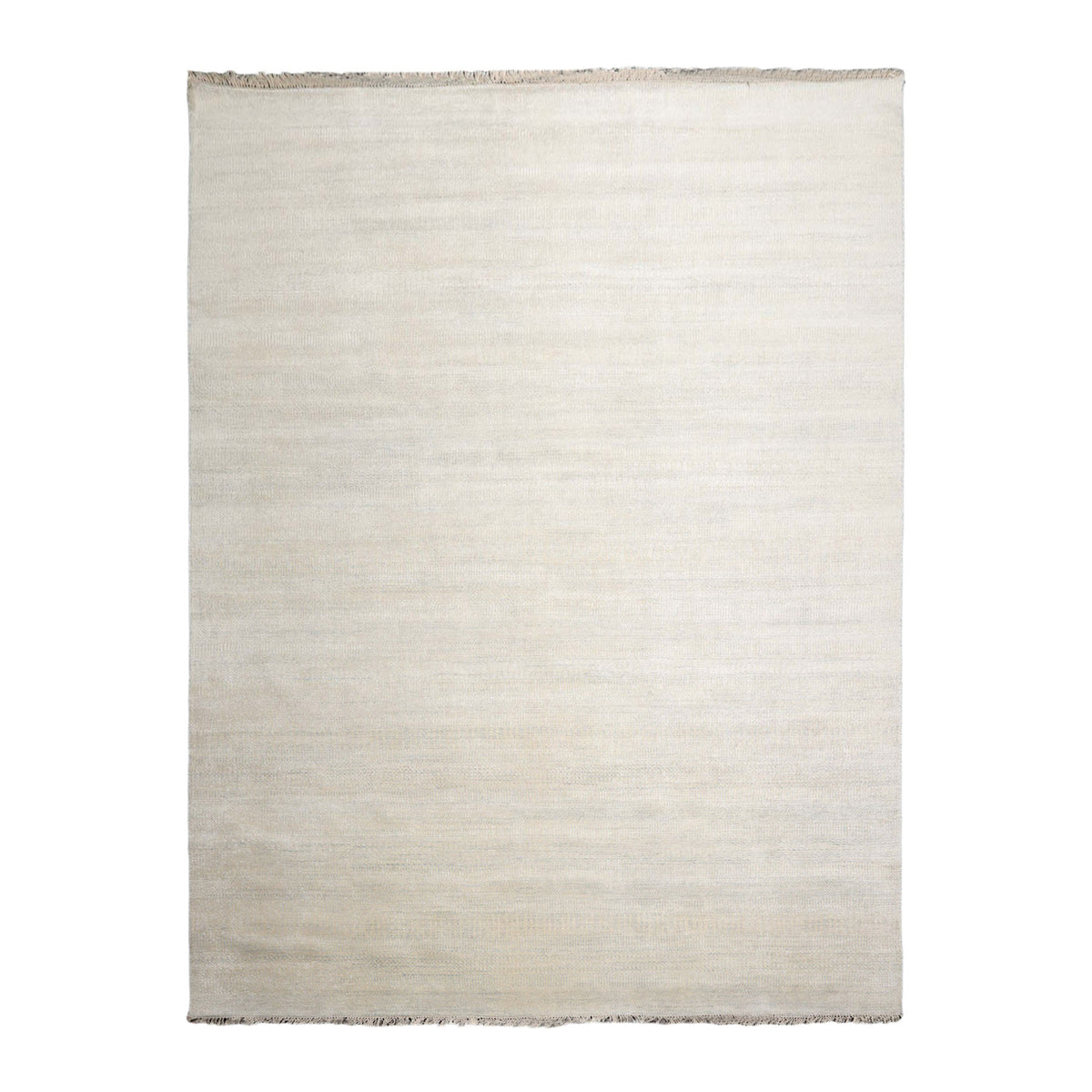 Knotted Rug Beige Gray Hand Knotted Multi Size Wool and Silk Modern Rugs