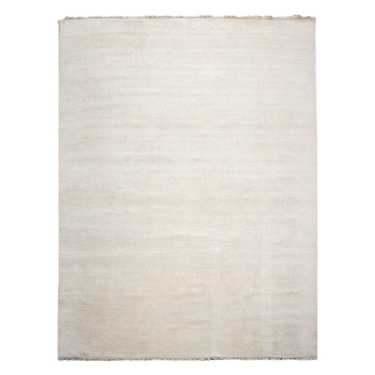 Knotted Rug Beige Gray Hand Knotted Multi Size Wool and Silk Grass Modern Rugs