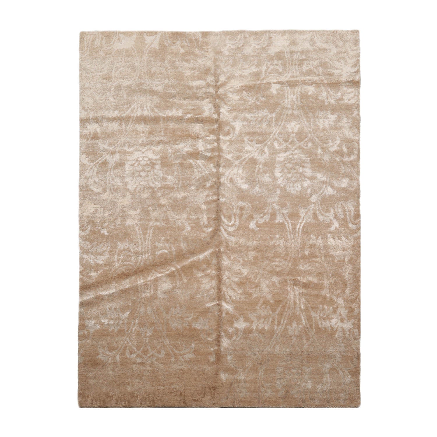 5x7 Beige, Camel, Gray Color Hand Knotted  100% Wool Traditional Oriental Rug