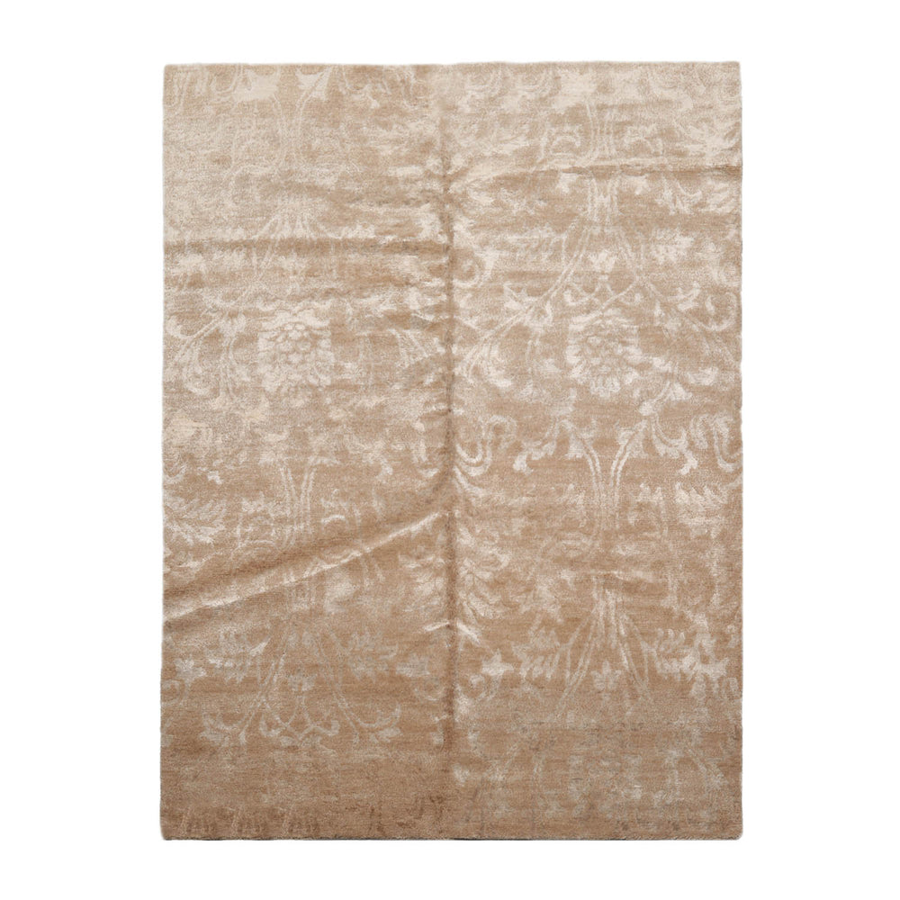 5x7 Beige, Camel, Gray Color Hand Knotted  100% Wool Traditional Oriental Rug