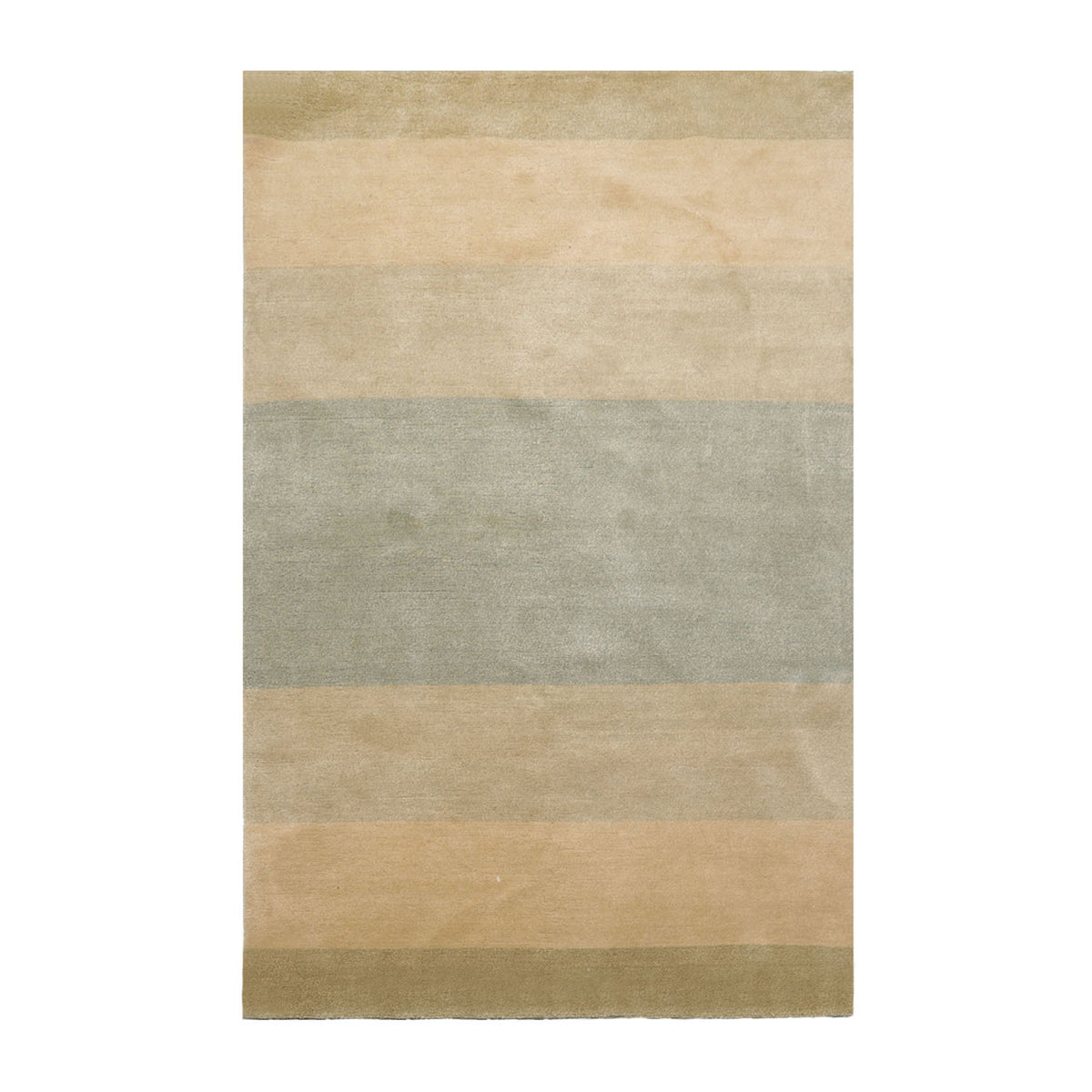 4x6 Aqua, Beige, Champagne Color Hand Knotted Tibetan Wool & Silk Modern Oriental Rug