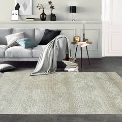 Multi Size Beige Gray Color Hand Knotted  Wool Southwestern Oriental Rug