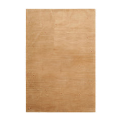 Knotted Rug Red Tan Hand Knotted 4'x6' Michaelian and Kohlberg Swiss Wash Contemporary Tibetan 100% Wool Oriental Area Rug