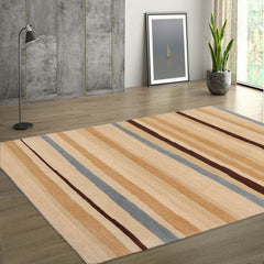 3x5 Beige, Tan, Brown Color Hand Knotted Tibetan 100% Wool Modern & Contemporary Oriental Rug