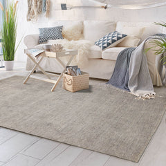 5x8 Taupe, Ivory, Color Hand Knotted  100% Wool Modern & Contemporary Oriental Rug