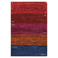 Knotted Rug Orange Hand Knotted 3'3''x5' Modern Tibetan Wool Oriental Area Rug