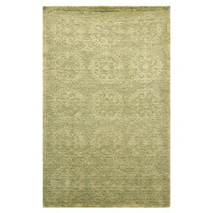 5x8 Tone on Tone Sage, , Color Hand Knotted Tibetan Wool Transitional Oriental Rug