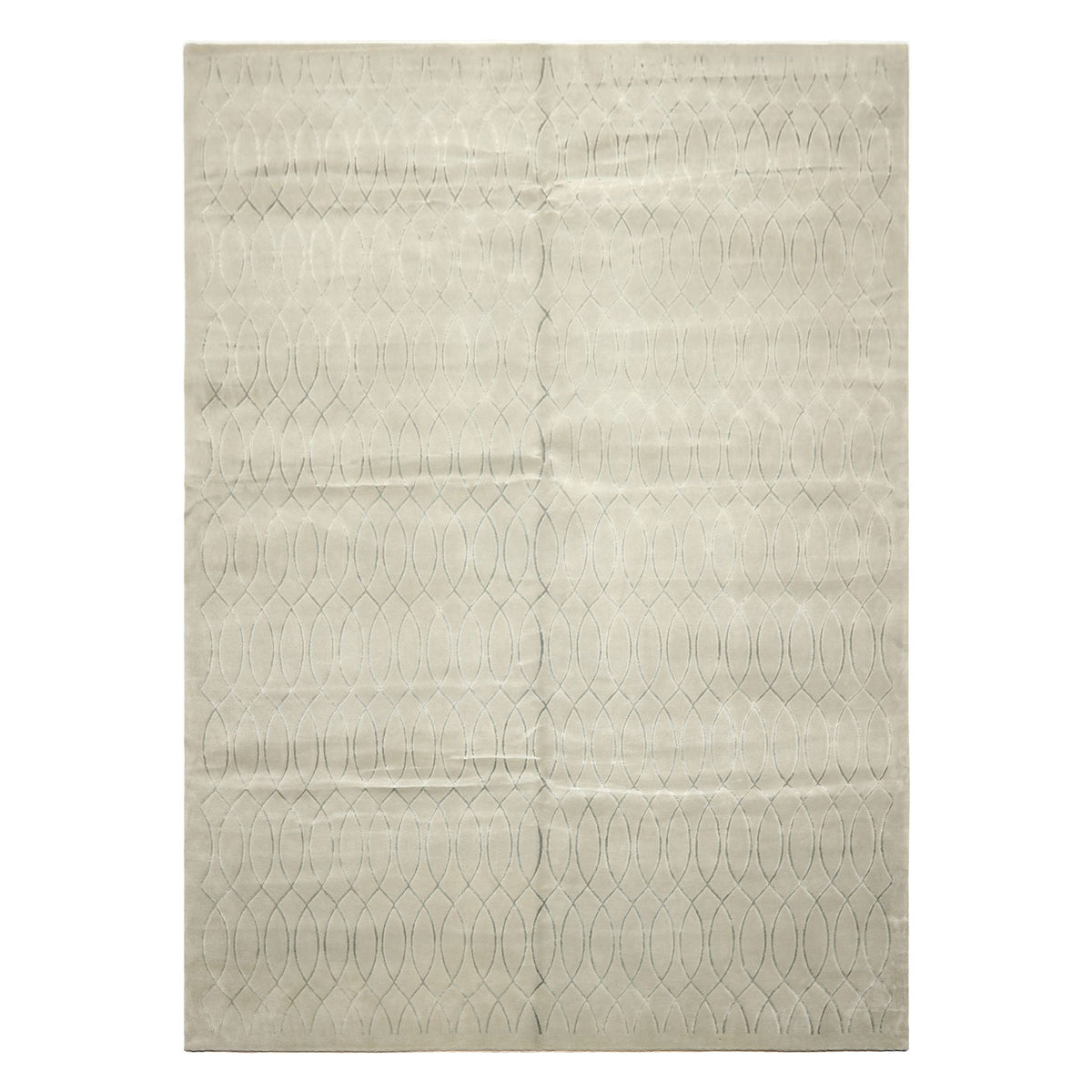 9x12 Tone on Tone Faded Seafoam, , Color Hand Knotted Tibetan Wool & Pure Silk Modern & Contemporay Oriental Rug
