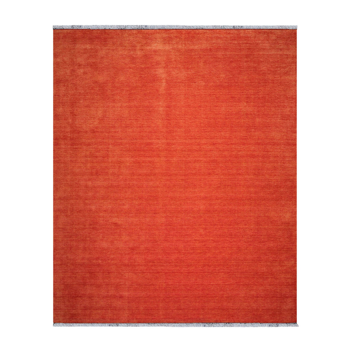 Multi Size Burnt Orange Color Hand Knotted  Wool Modern Oriental Rug