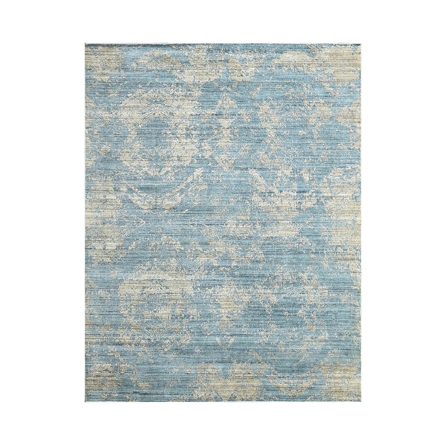 Multi Size Celadon Beige Green Color Hand Knotted Oushak Wool Transitional Oriental Rug