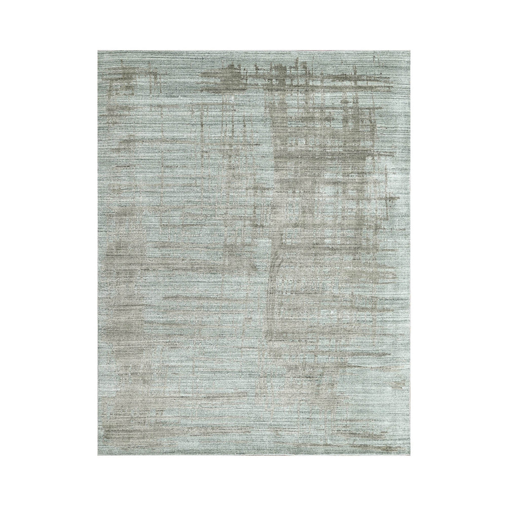 8x10 Gray, Blue, Color Hand Knotted  100% Wool Modern & Contemporary Oriental Rug