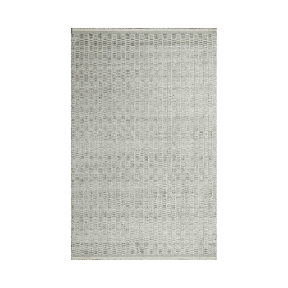 6x9 Tone On Tone Gray, , Color Hand Knotted  100% Wool Modern & Contemporary Oriental Rug