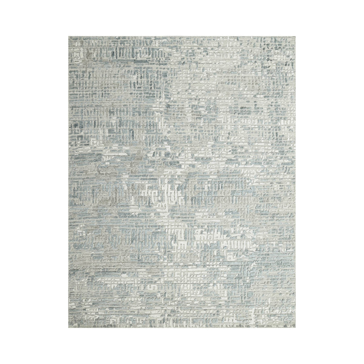 Multi Size Tone On Tone Gray Color Hand Knotted Tibetan Wool Modern & Contemporary Oriental Rug