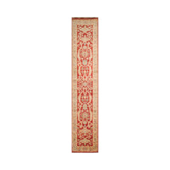 Runner Rust, Beige, Brown Color Hand Knotted Chobi Peshawar 100% Wool Traditional Oriental Rug