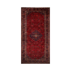 Palace Red, Indigo, Beige Color Hand Knotted  100% Wool Traditional Oriental Rug