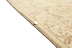 9x12 Beige, Aqua, Brown Color Hand Knotted  Wool Traditional Oriental Rug