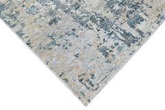 Multi Size Gray Blue Slate Color Hand Knotted Tibetan Wool  Oriental Rug